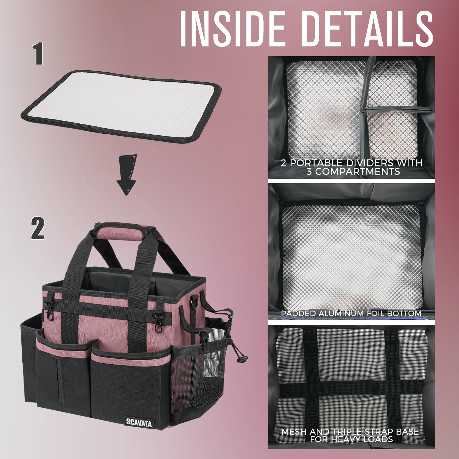 Compact Wearable Cleaning Caddy with Handle & Shoulder Straps