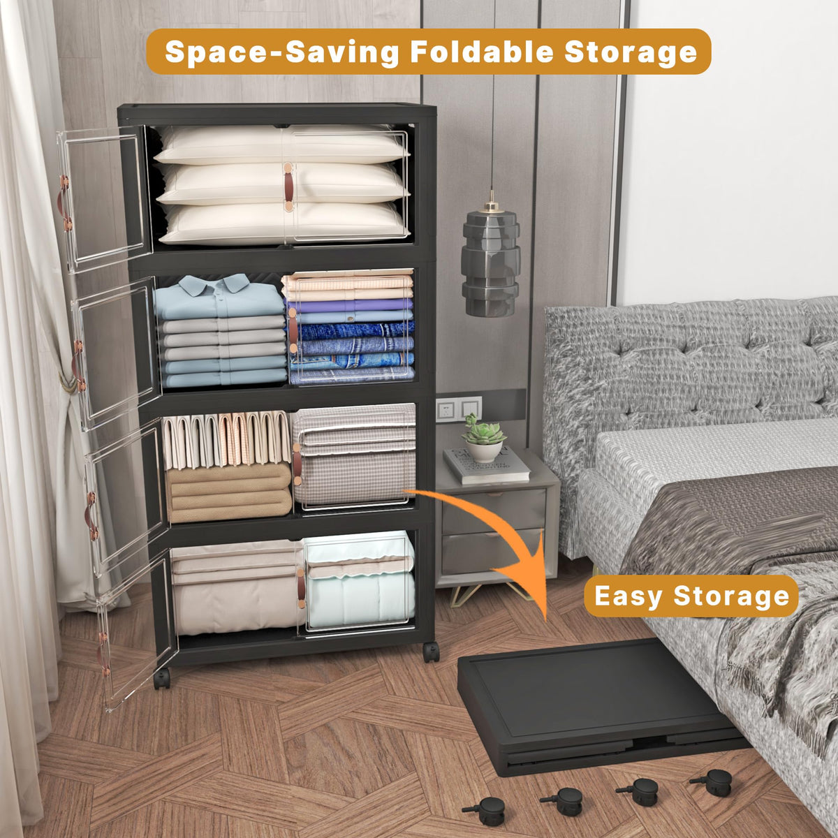 Stackable Storage Bins (8 Count)