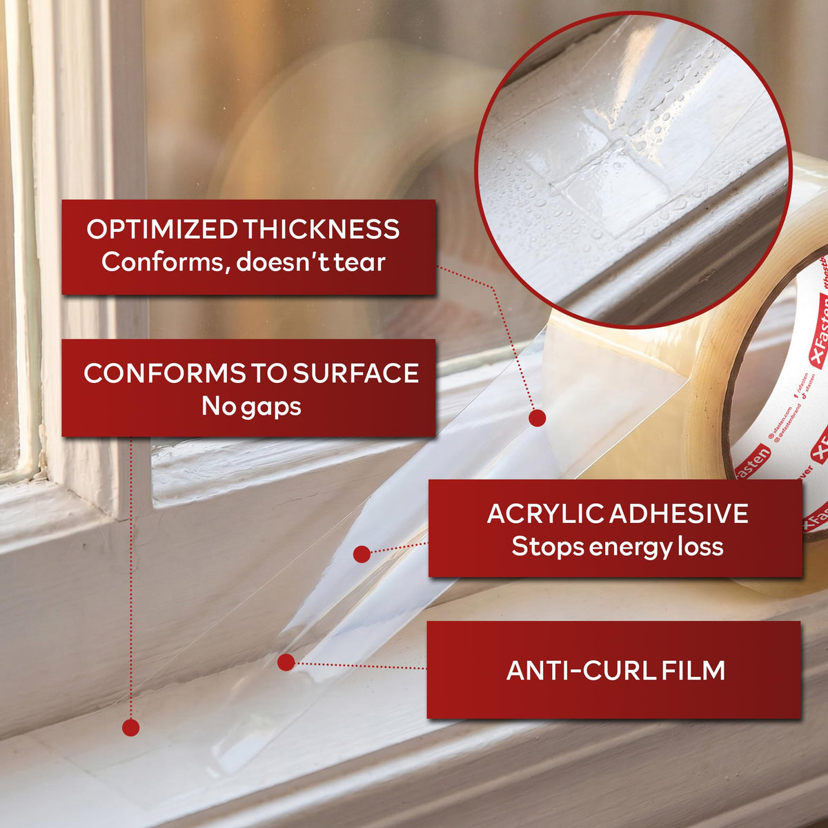 Window Sealing Tape for Winter 3” x 30 Yards RV Window Stripping for Winter