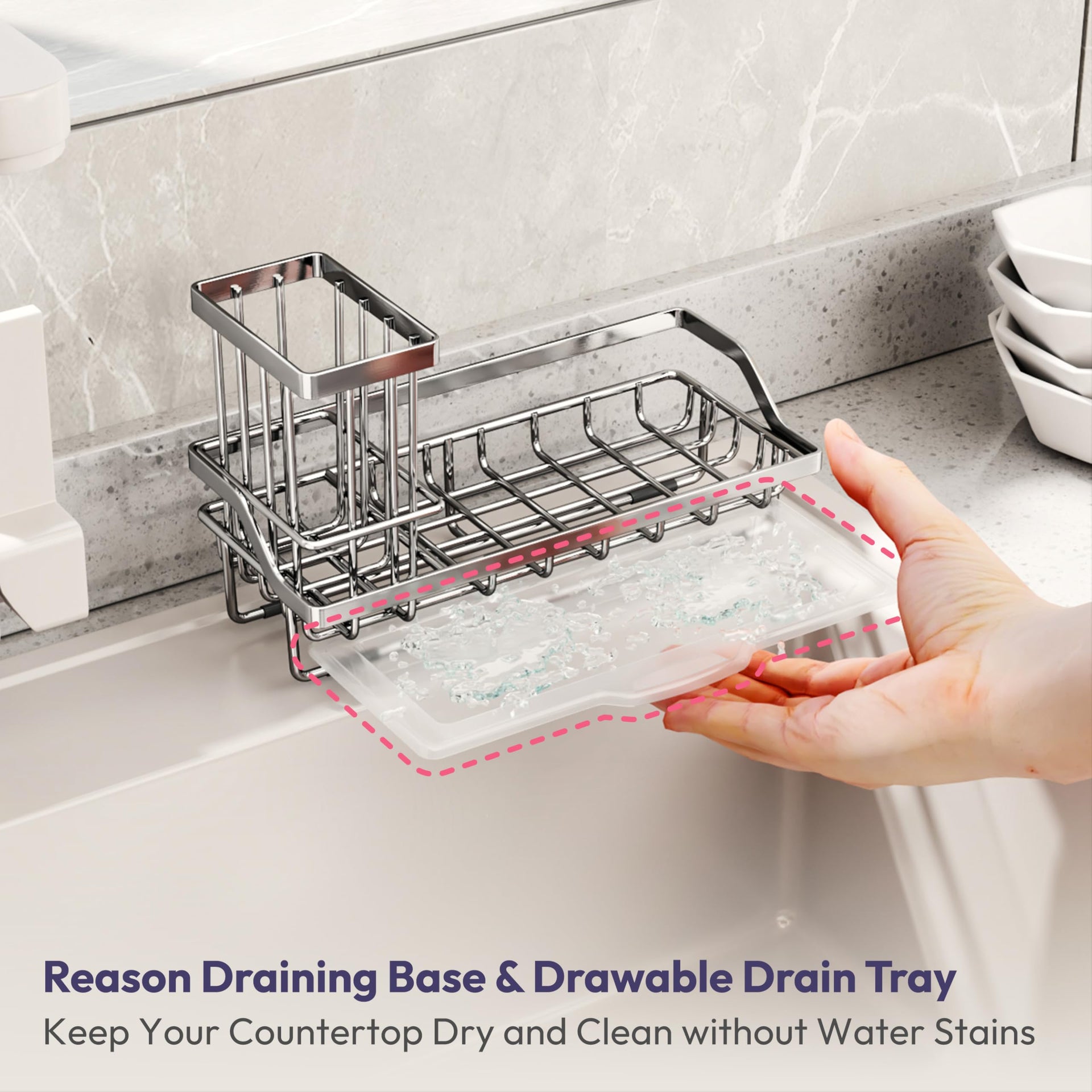 Kitchen Sink Caddy Sponge Holder