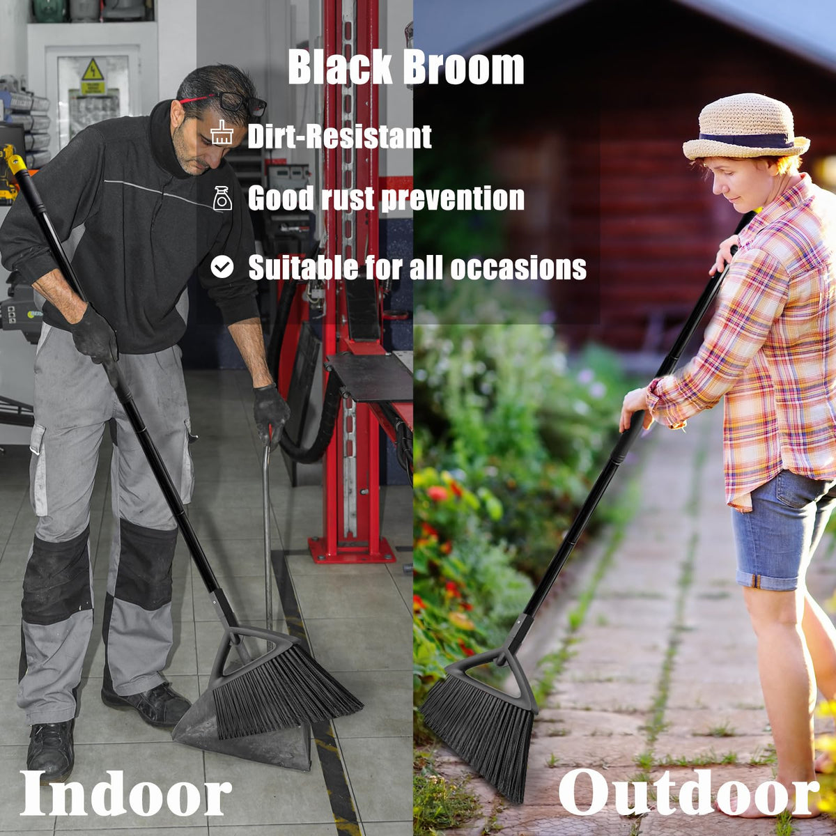 Heavy Duty Commercial Broom (3 Count)