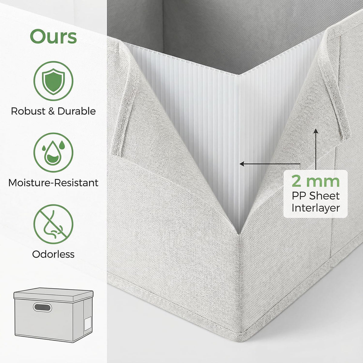 Storage Bins with Lids [3 (3 Count)
