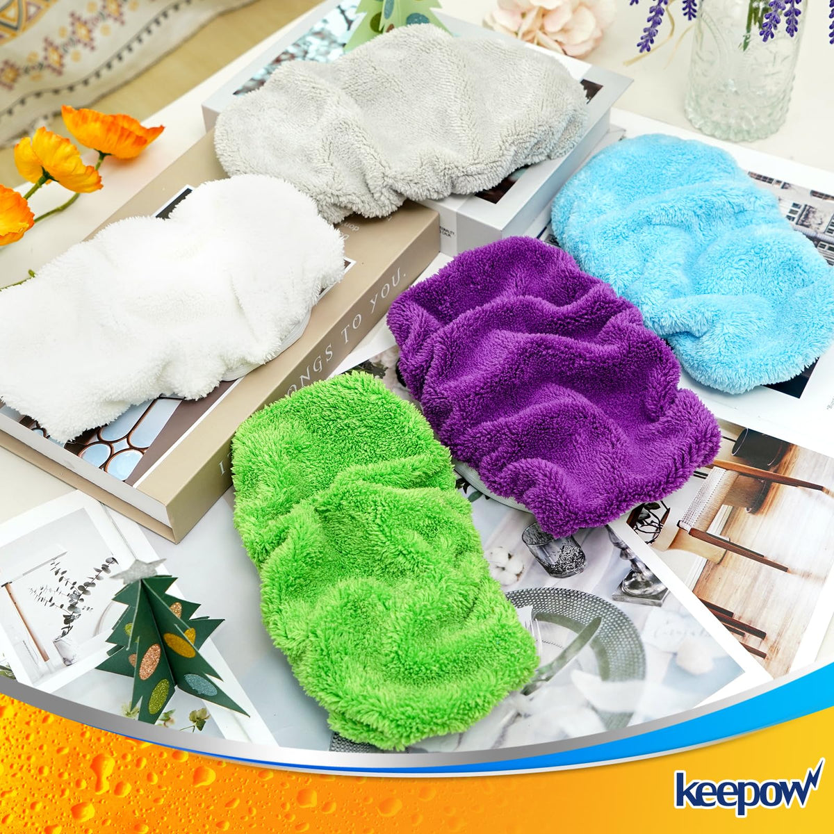10 Pack Reusable Mop Pads Compatible with Swiffer Sweeper (10 Count)