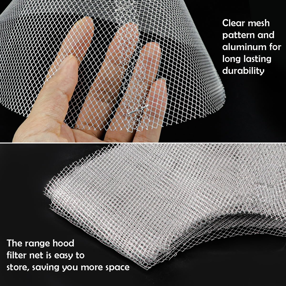10 Pcs Round Range Hood Filters Filter Replacement Grease Net for Kitchen Range Hood (10 Count)