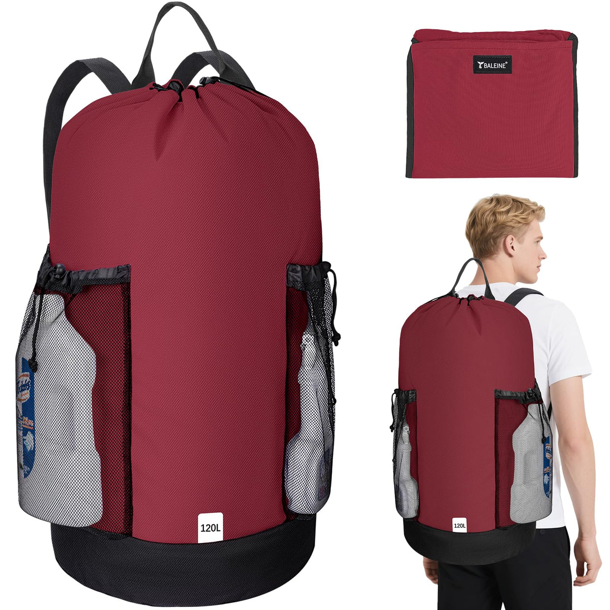 120L Laundry Bag Backpack