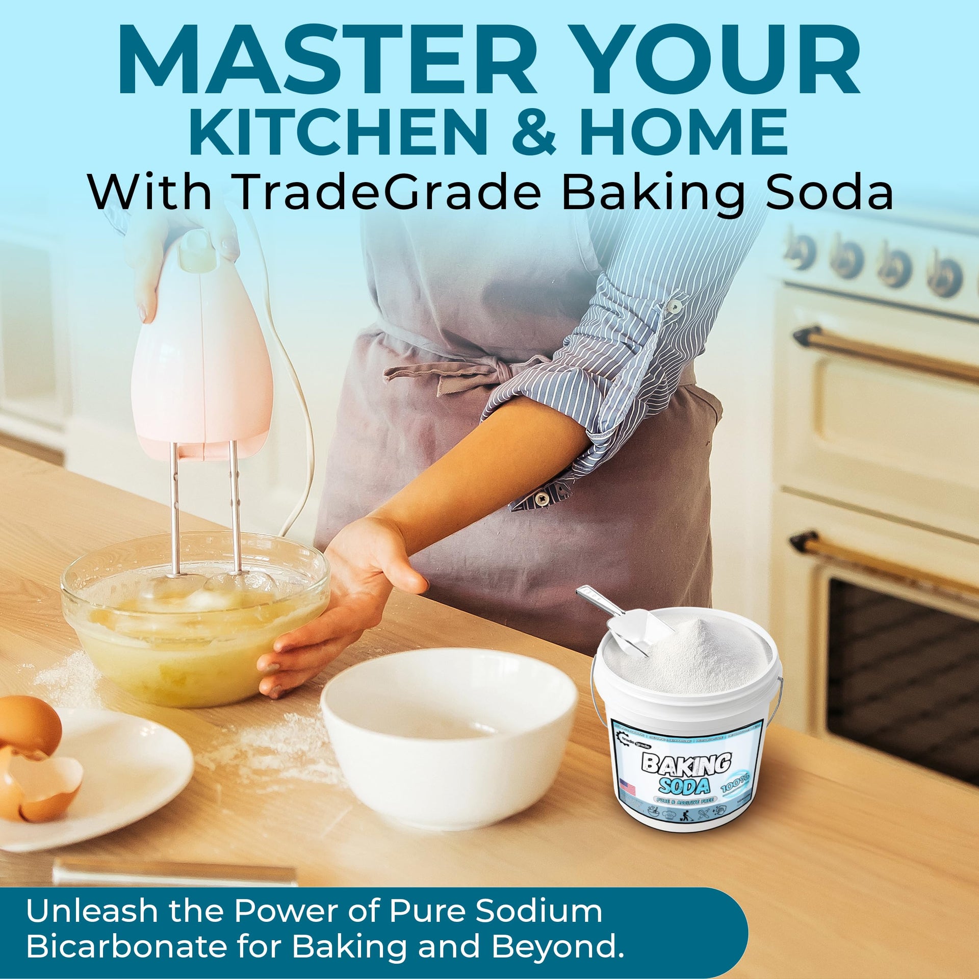 TradeGrade Pure Baking Soda Powder (160 Ounce)