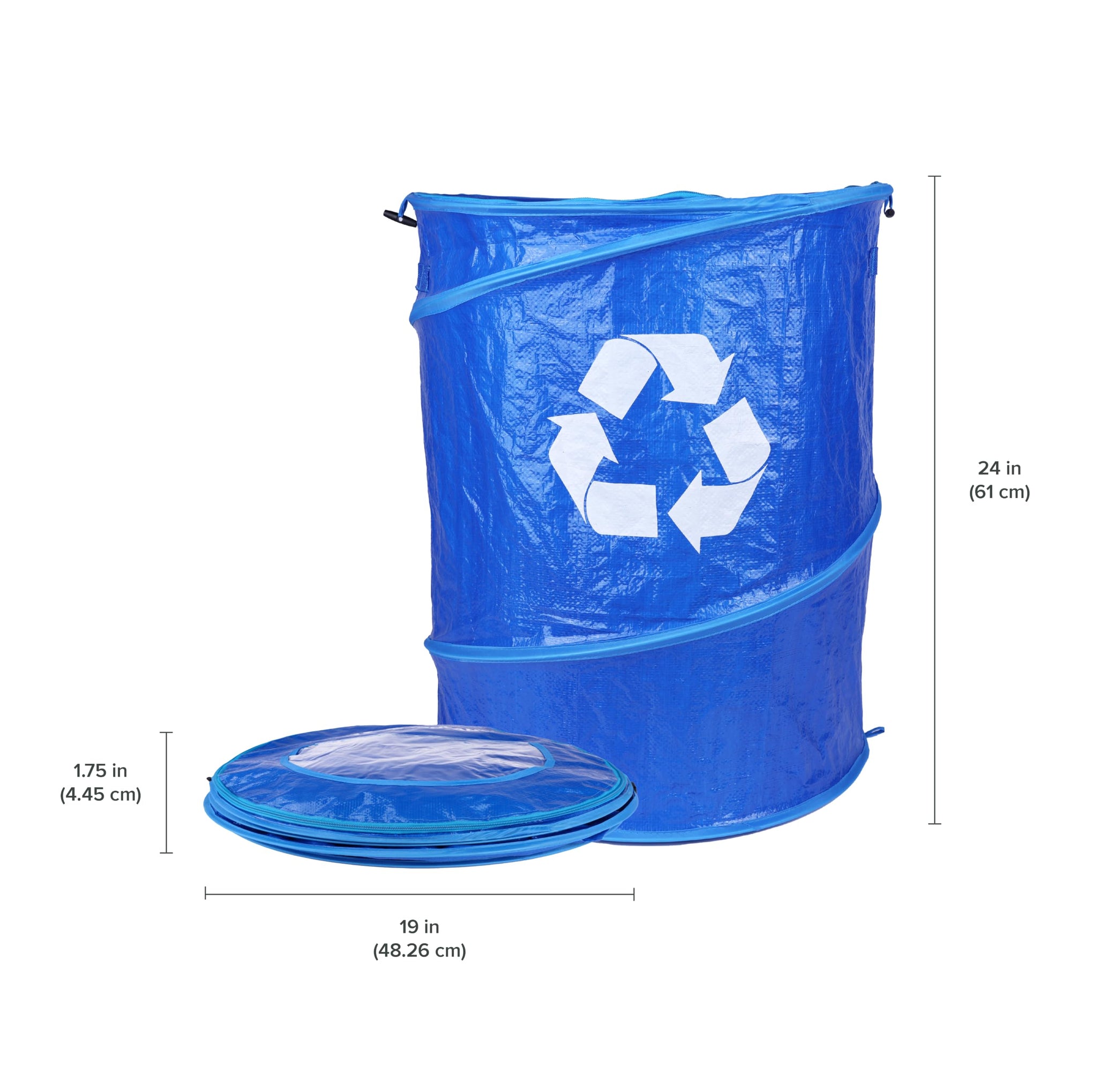 Pop Up Lightweight Trash & Recycle Can