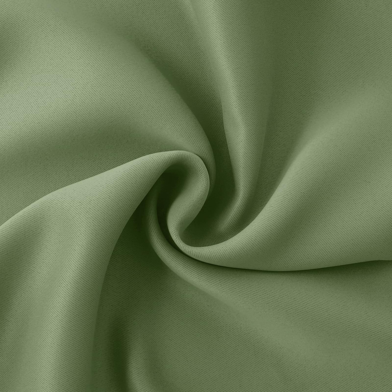 Olive Green Blackout Curtains 90 Inch Length for Living Room Spring Decor (2 Count)