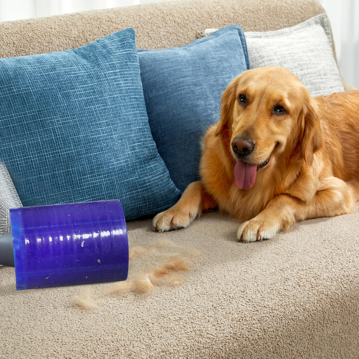 Lint Roller for Pet Hair 500 Sheets Extra Sticky Pet Hair Remover for Clothes Furniture Carpet Cleaner Cars Dogs Travel