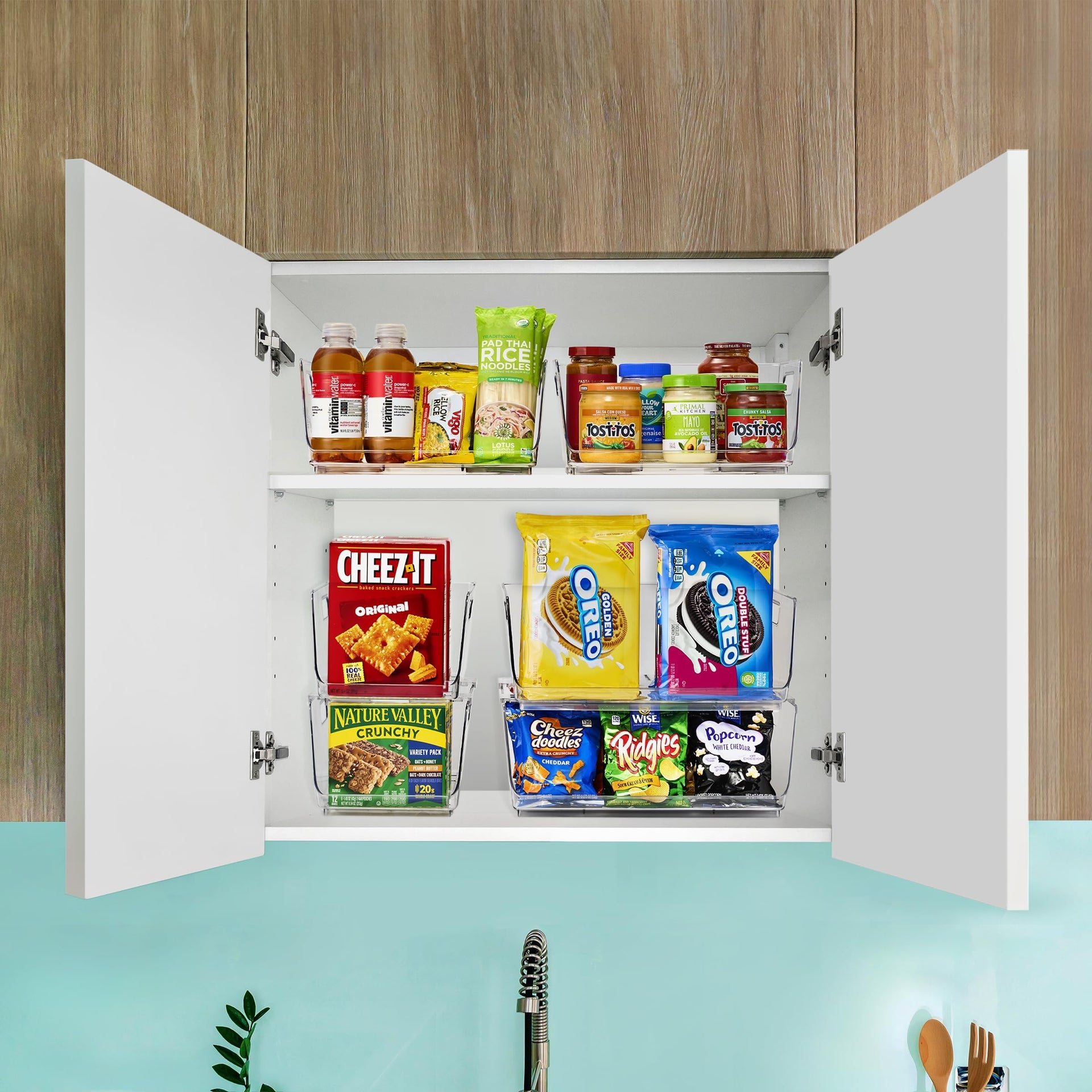 Stackable Storage Bins Open Front (4 Count)