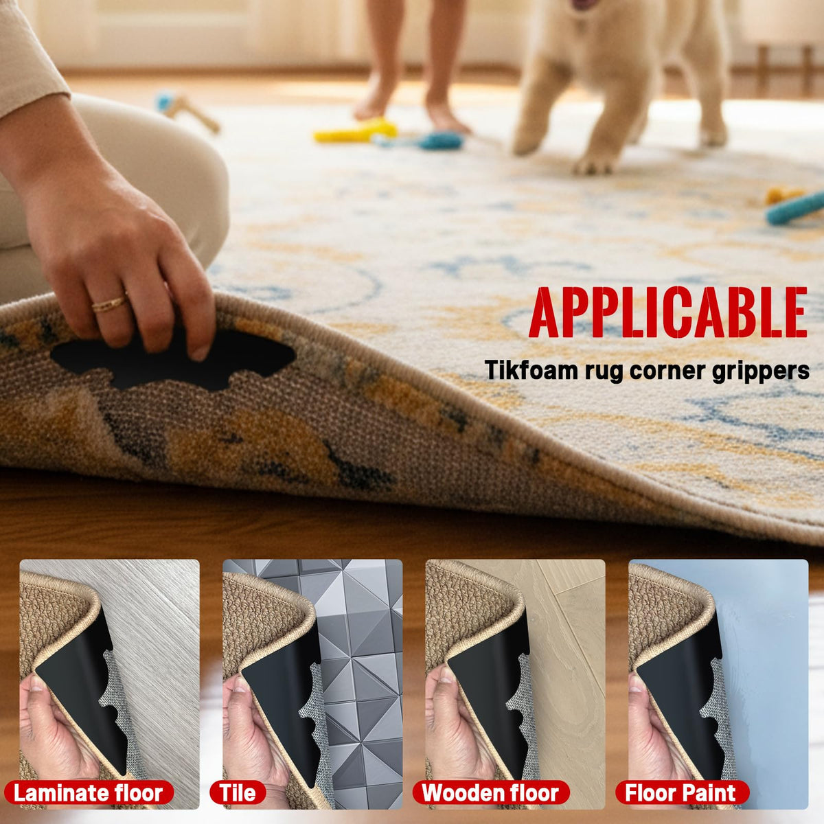 Reusable Rug Tape Non Slip Gripper