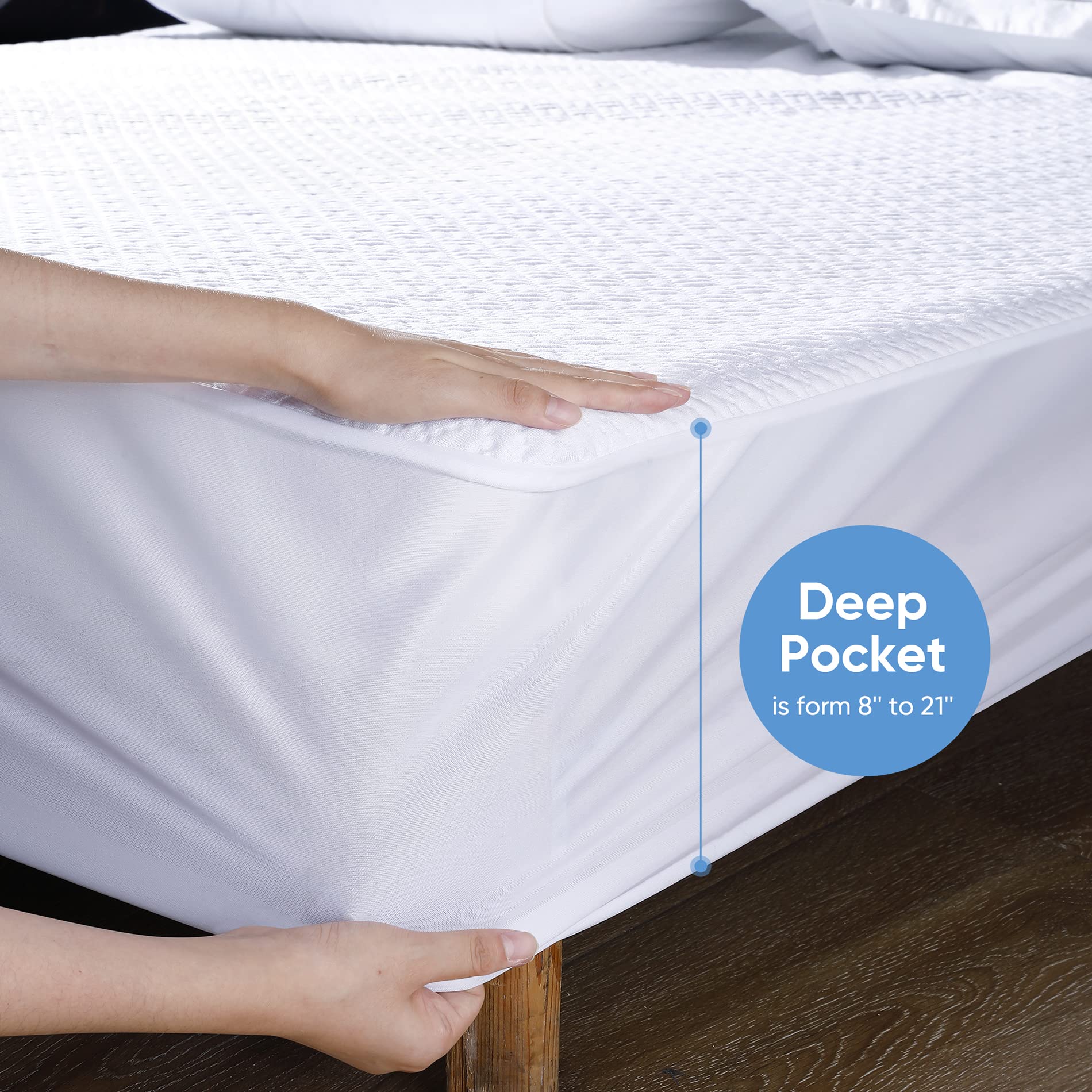 100% Waterproof Mattress Protector Full Size