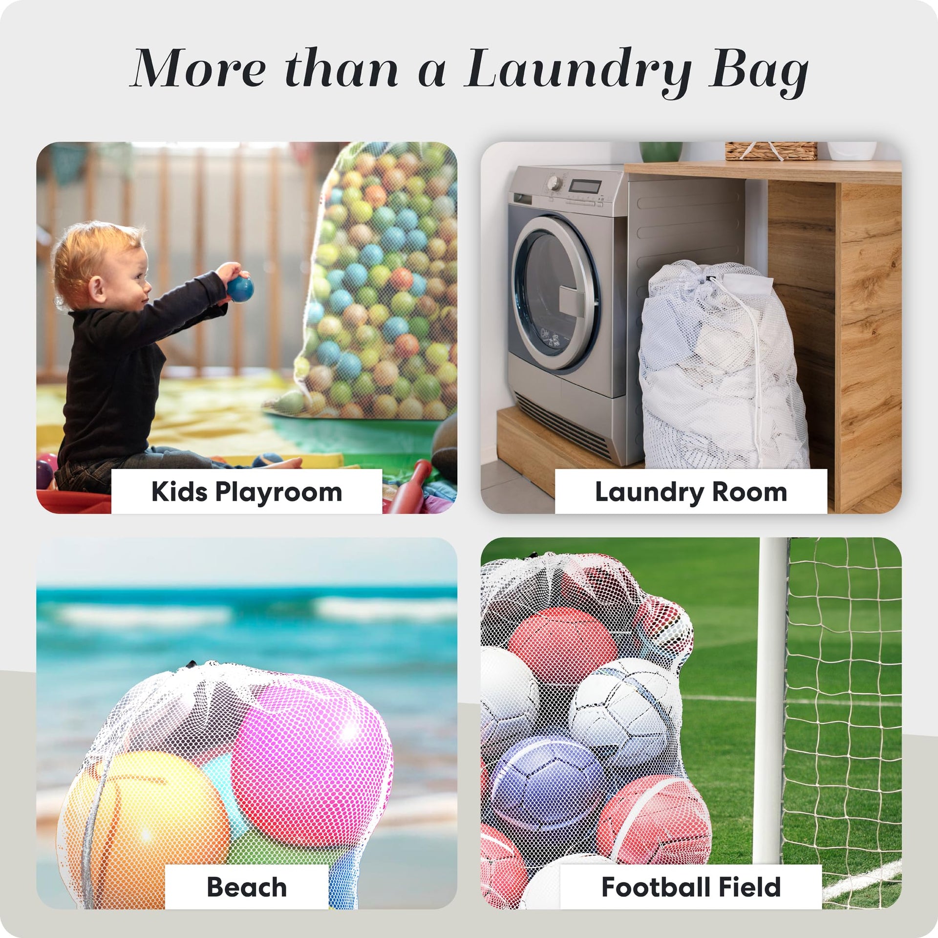 Mesh XL Laundry Bag 24"x36" 2 (2 Count)