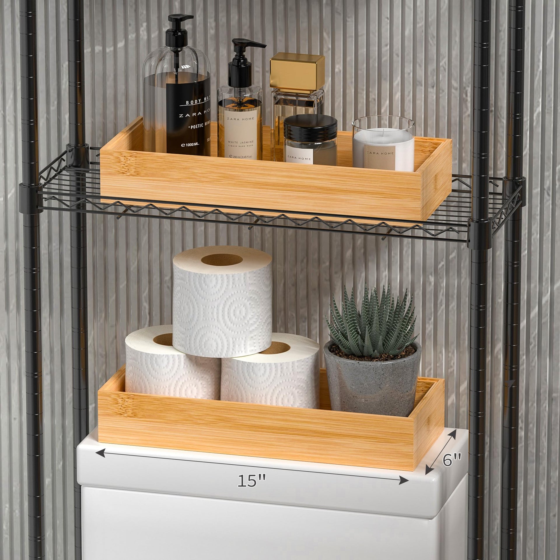 Kitchen Drawer Organizer Bins (2 Count)