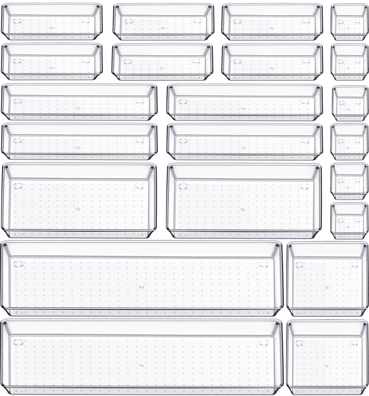 22 Pcs Drawer Organizer Bins (22 Count)