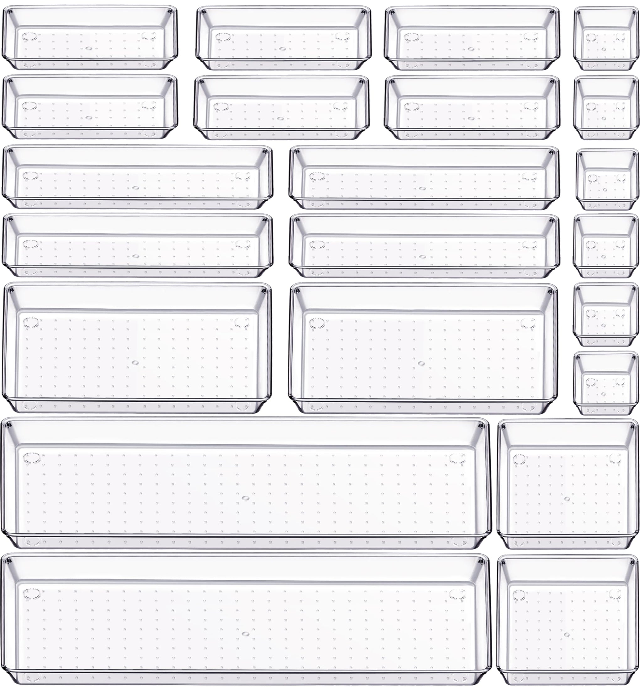 22 Pcs Drawer Organizer Bins (22 Count)