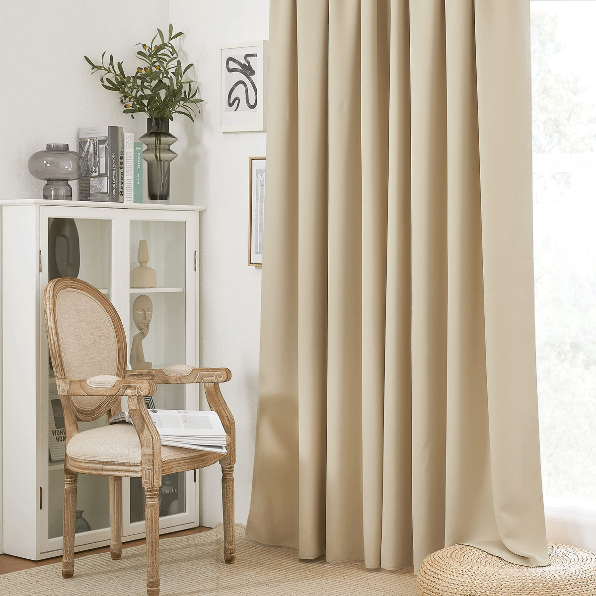 Curtains for Bedroom Living Room Nursery Office 72 inches Long (2 Count)