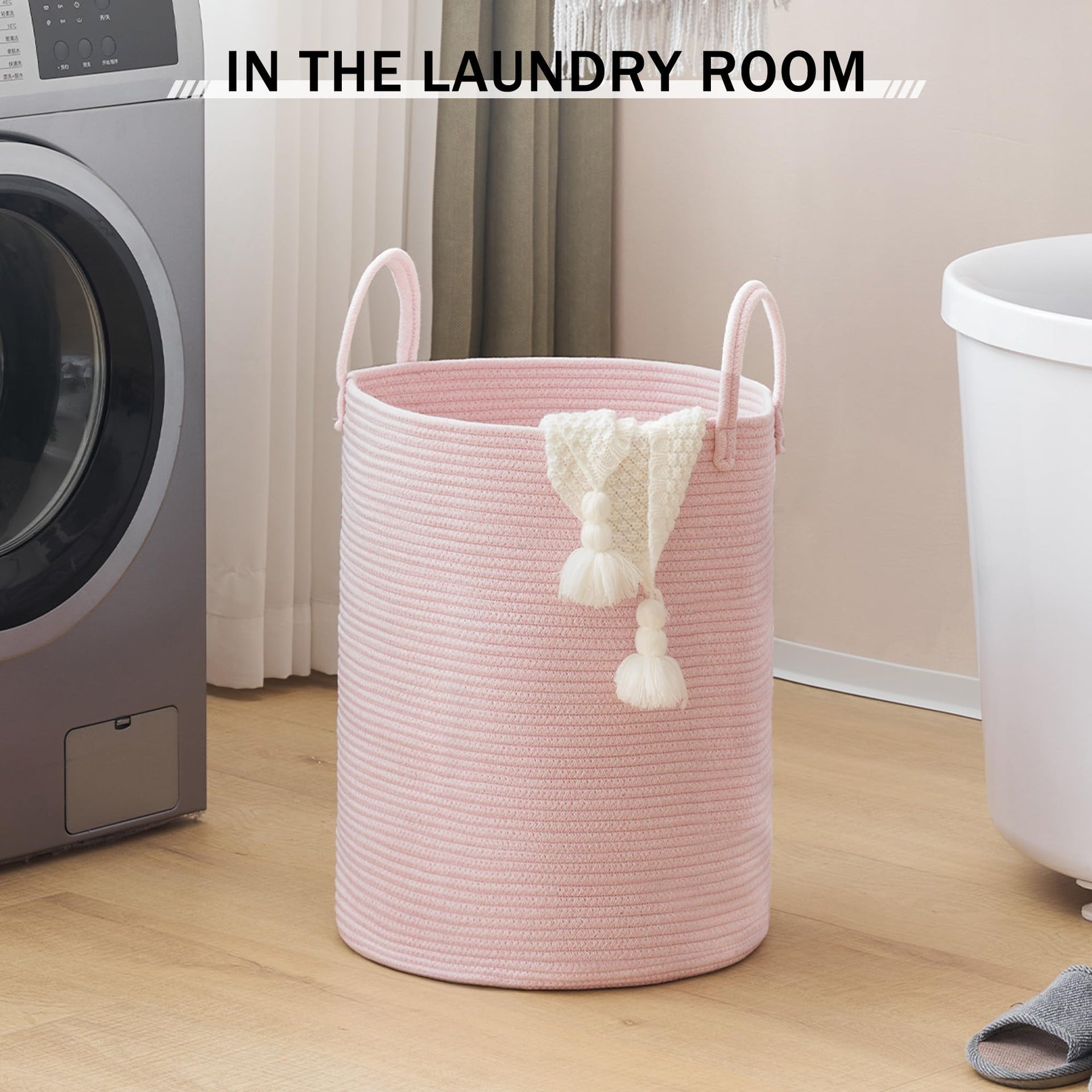 Cotton Rope Laundry Hamper Basket - ModHome Supplies