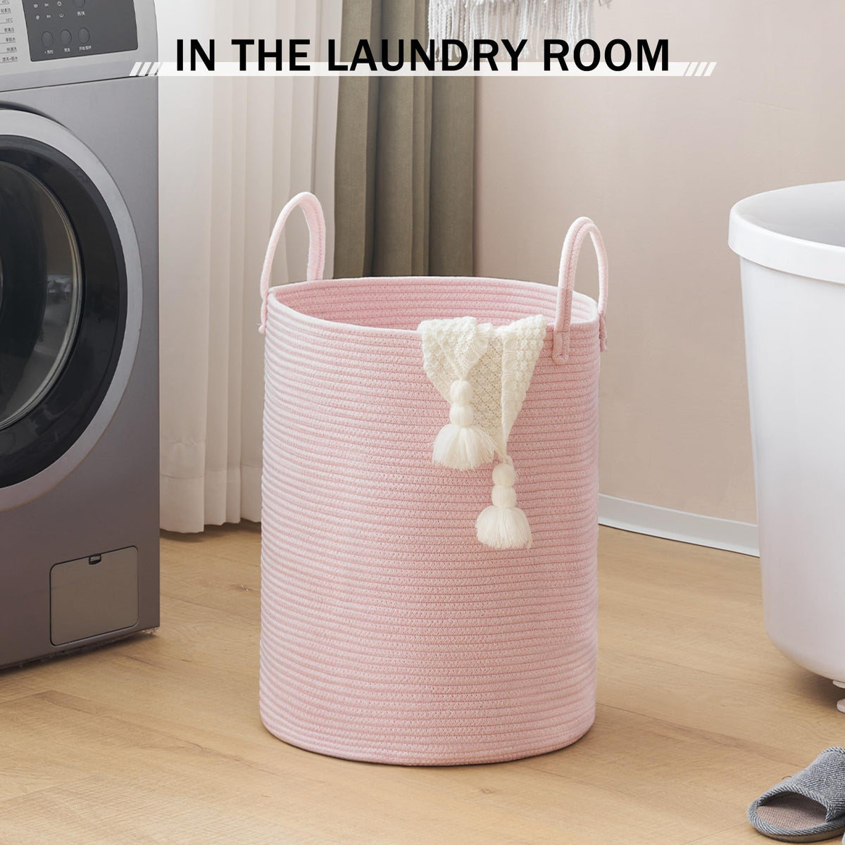 Cotton Rope Laundry Hamper Basket - ModHome Supplies