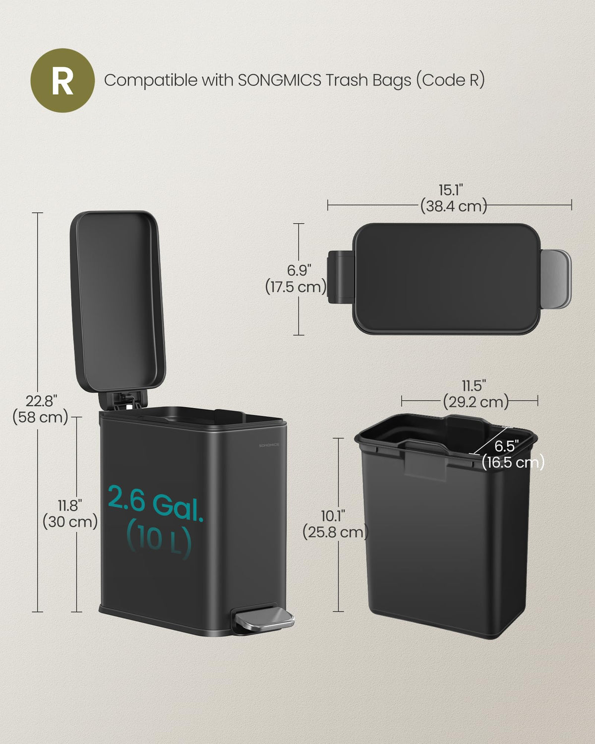 Bathroom Trash Can