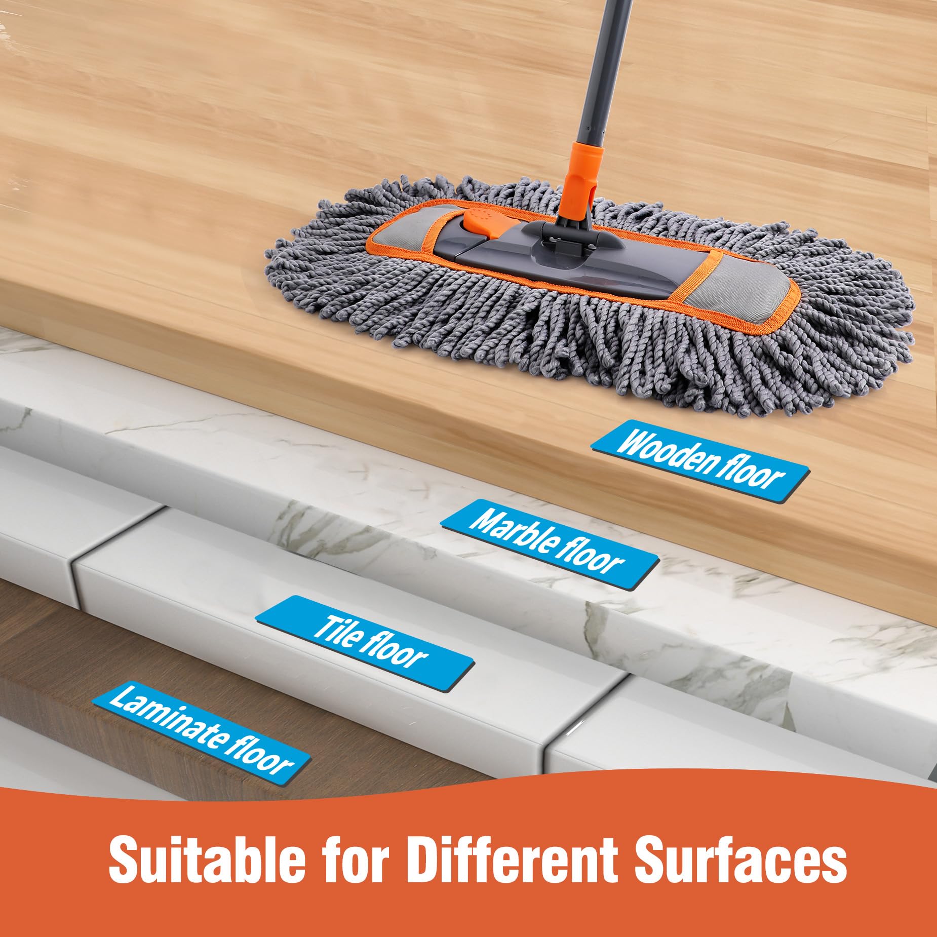 Microfiber Dust Mop for Hardwood Floor Cleaning - ModHome Supplies