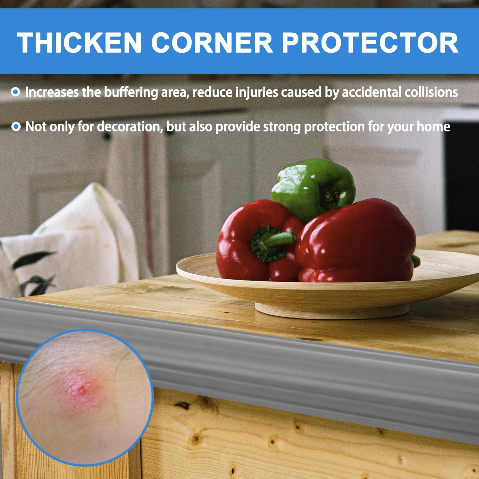 Corner Molding Trim Peel and Stick Wall Corner Protector (20 Foot)
