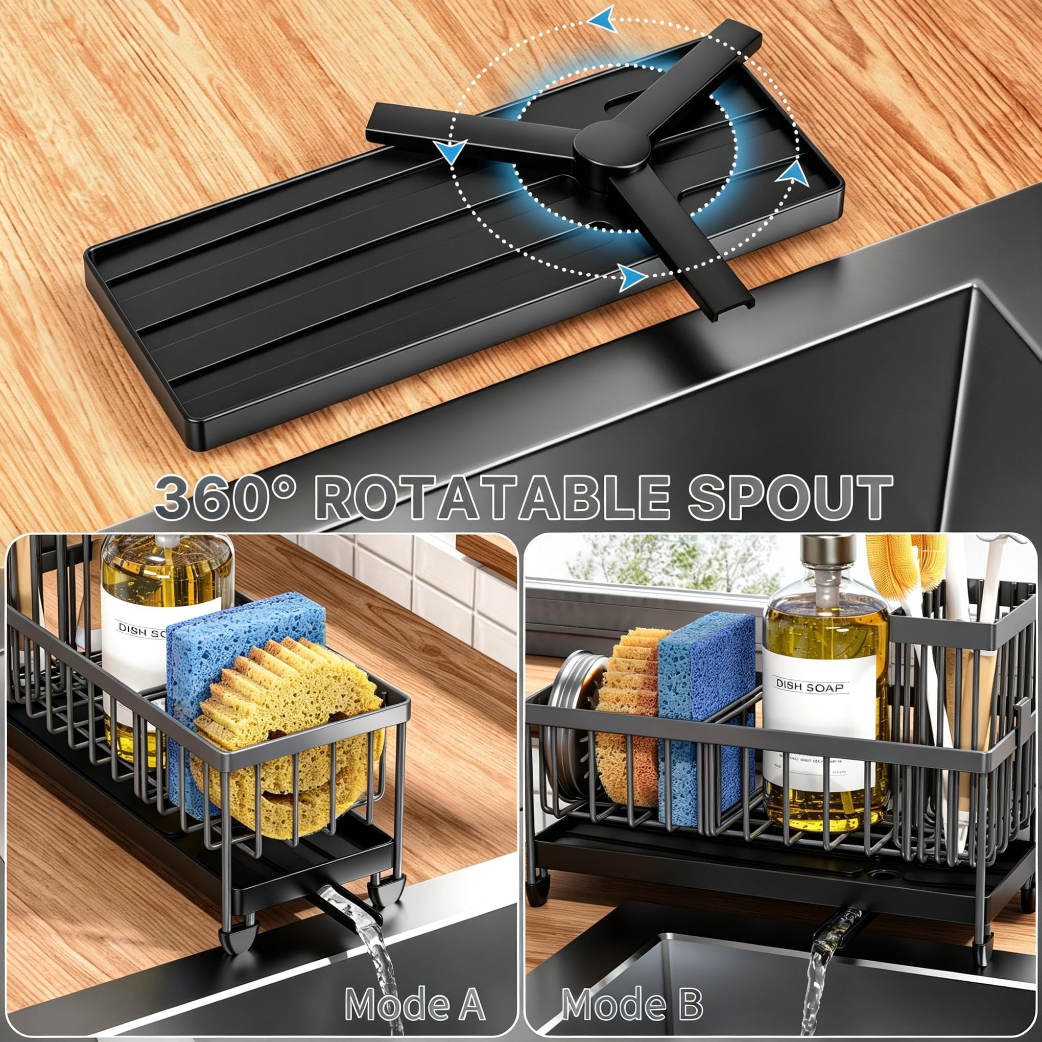 Sponge Holder for Kitchen Sink
