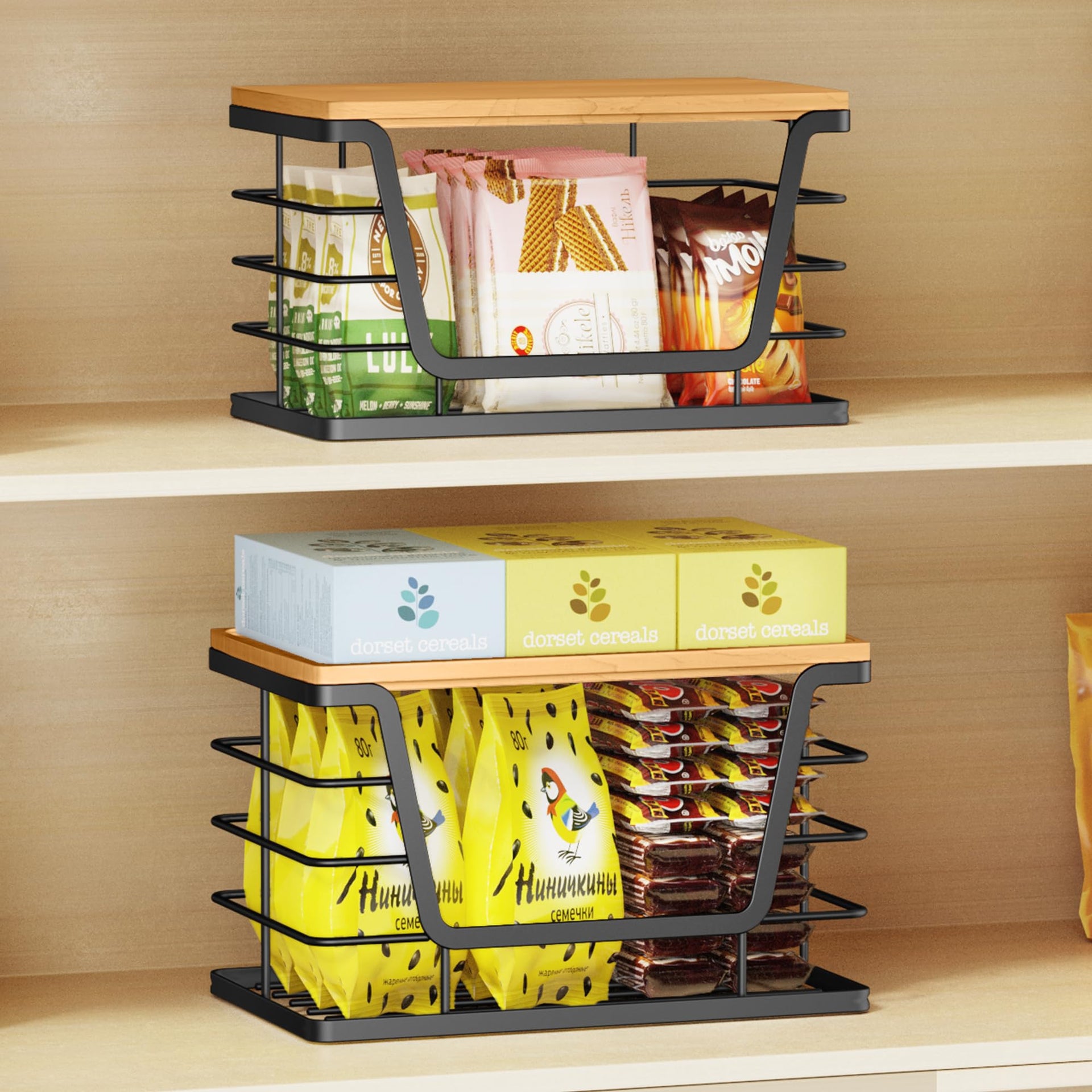 3 Pack Stackable Storage Bins with Lids (3 Count)