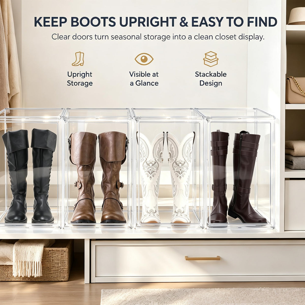23.6'' Tall Boot & Shoe Boxes