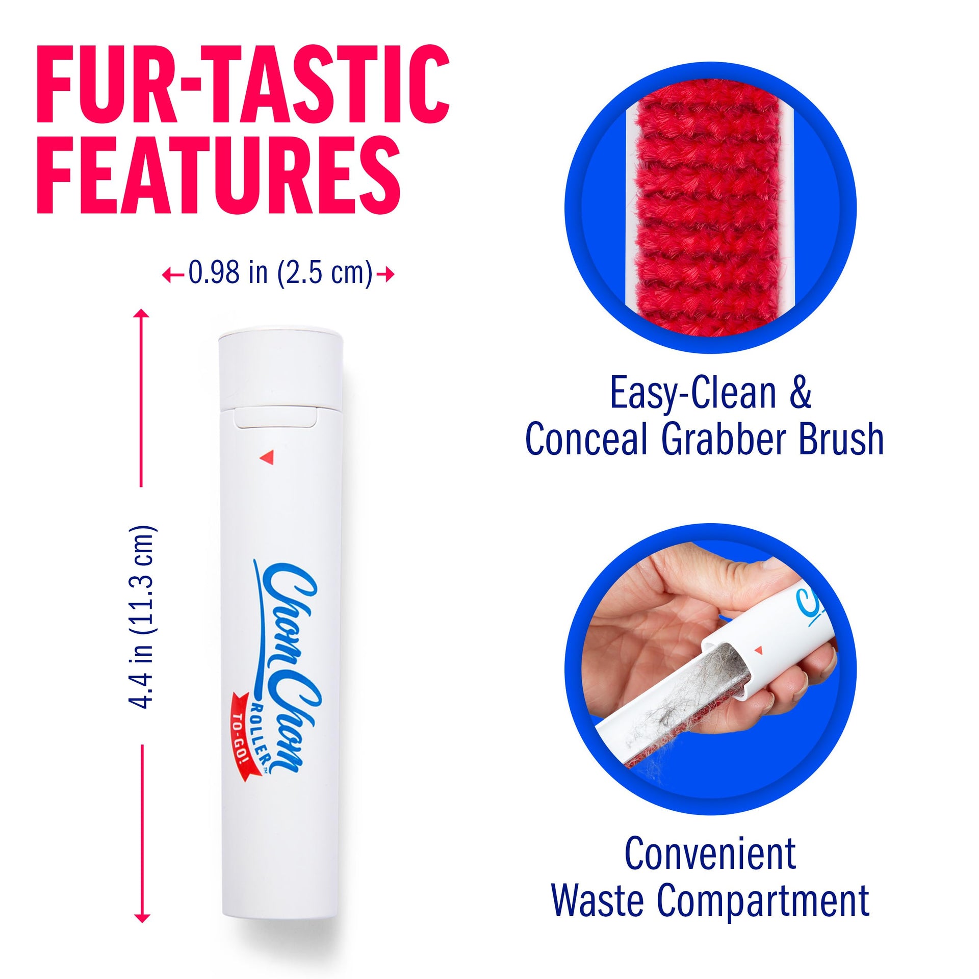 Reusable Lint Roller Pet Hair Removal Tool for Clothes