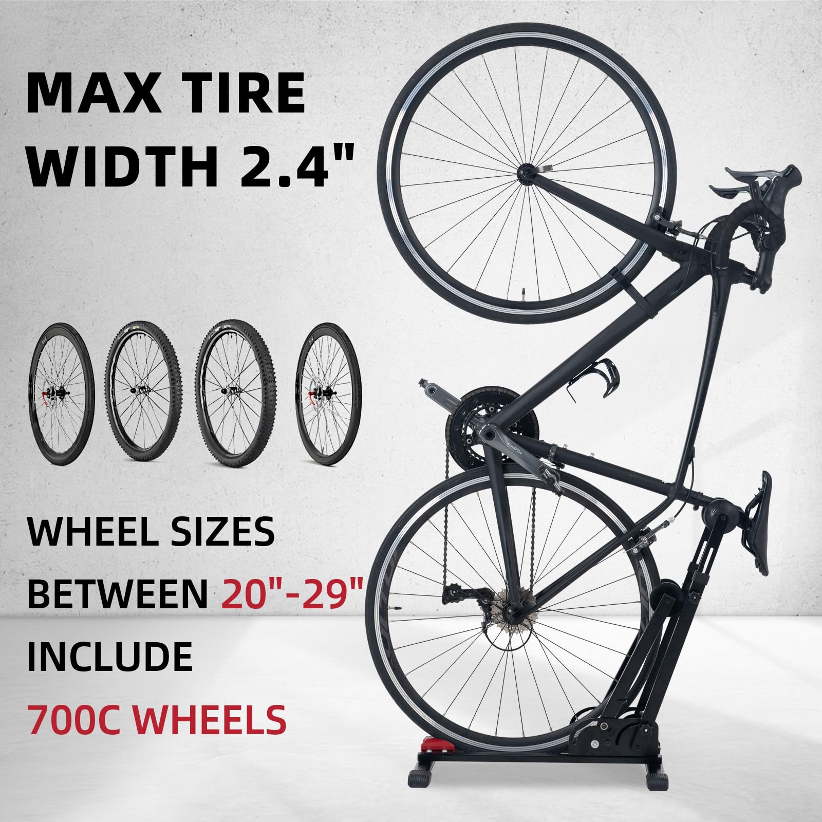 Foldable Vertical & Horizontal Bike Rack