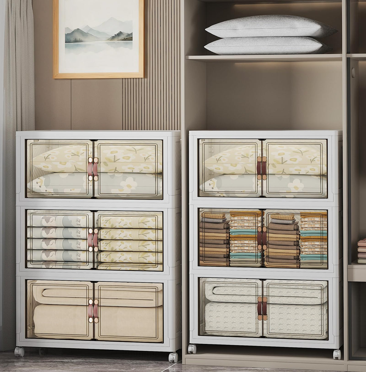 Stackable Storage Bins (6 Count)