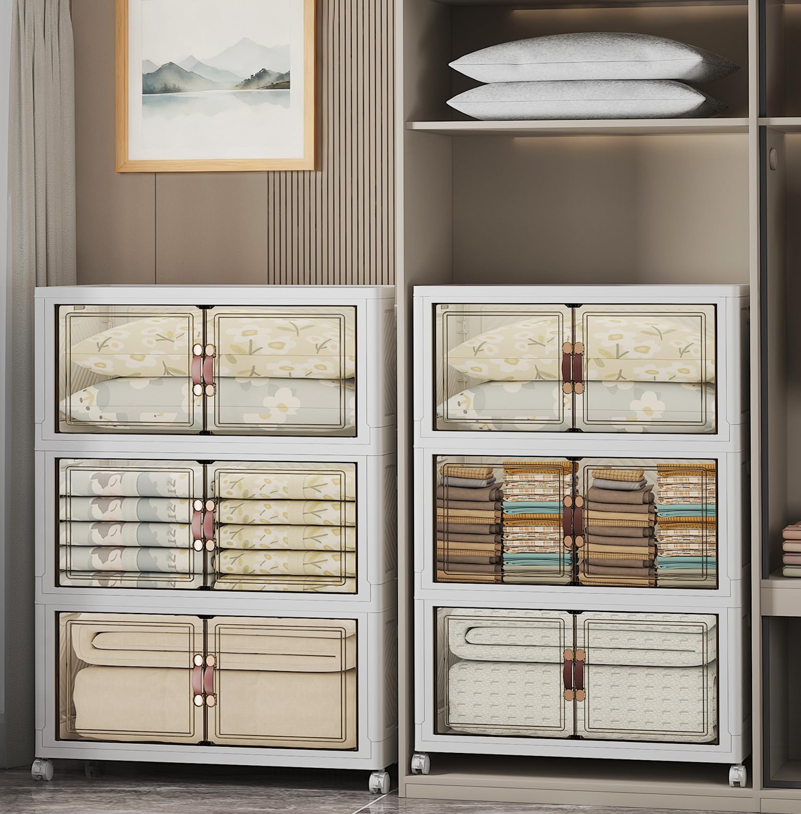 Stackable Storage Bins (6 Count)