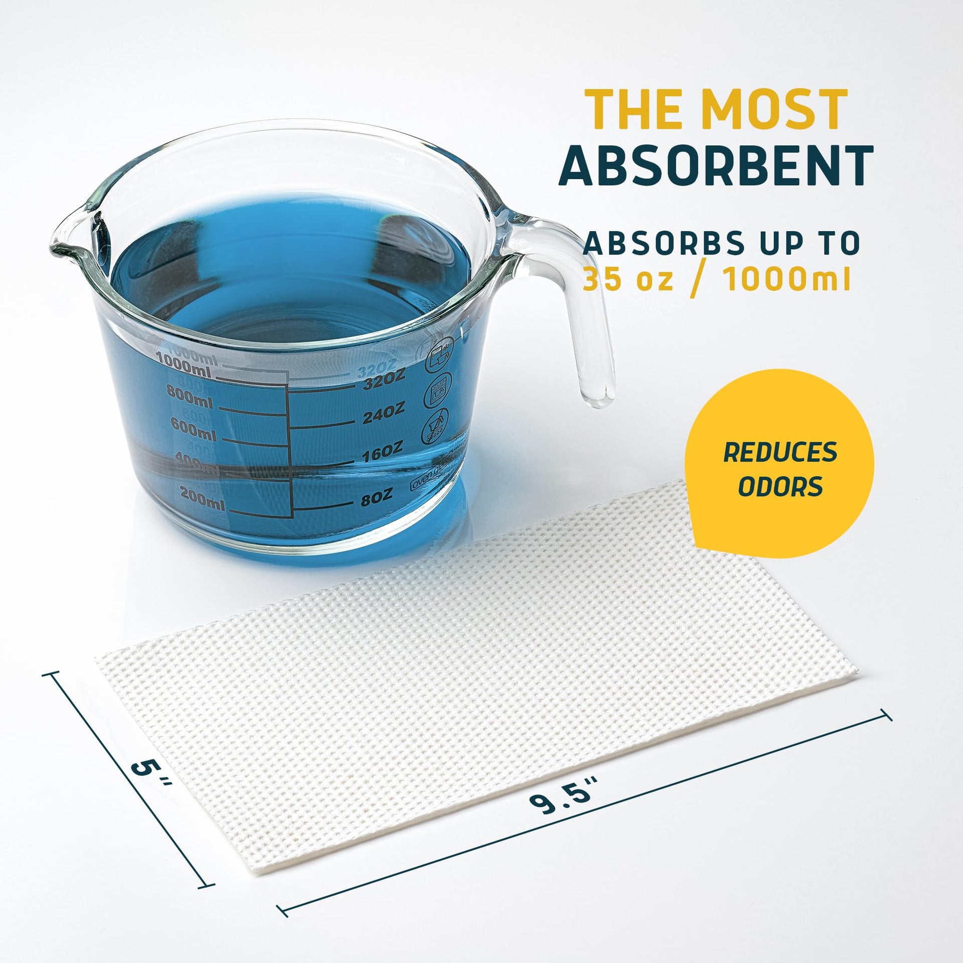 Commode Liners & Absorbent Pads (50 Count)
