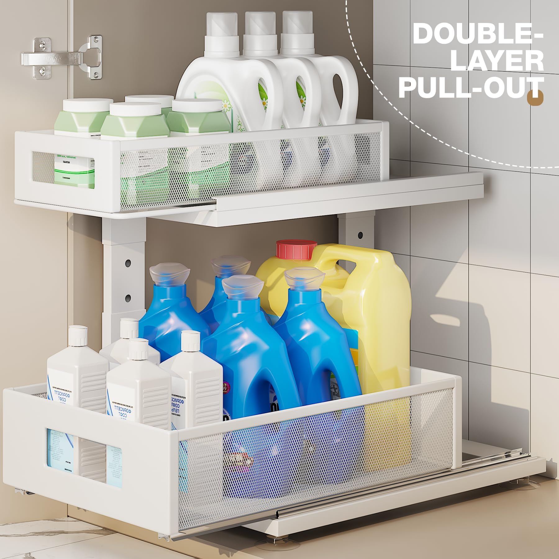 2 Pack Under Sink Organizer With Next (2 Count)