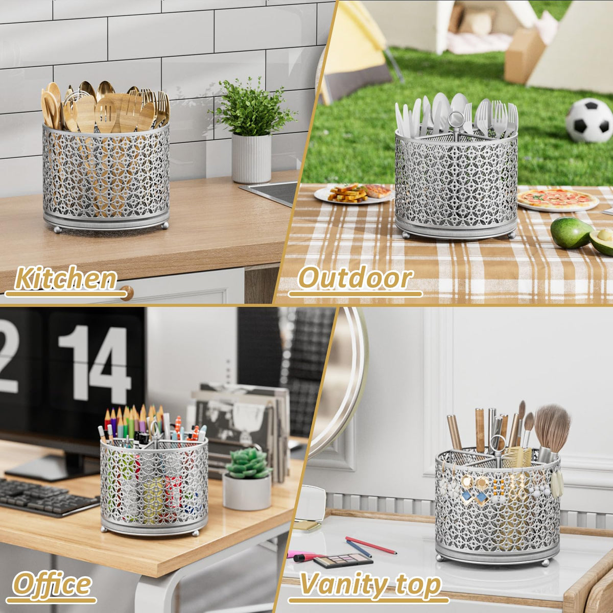 360° Rotating Kitchen Utensil Holder