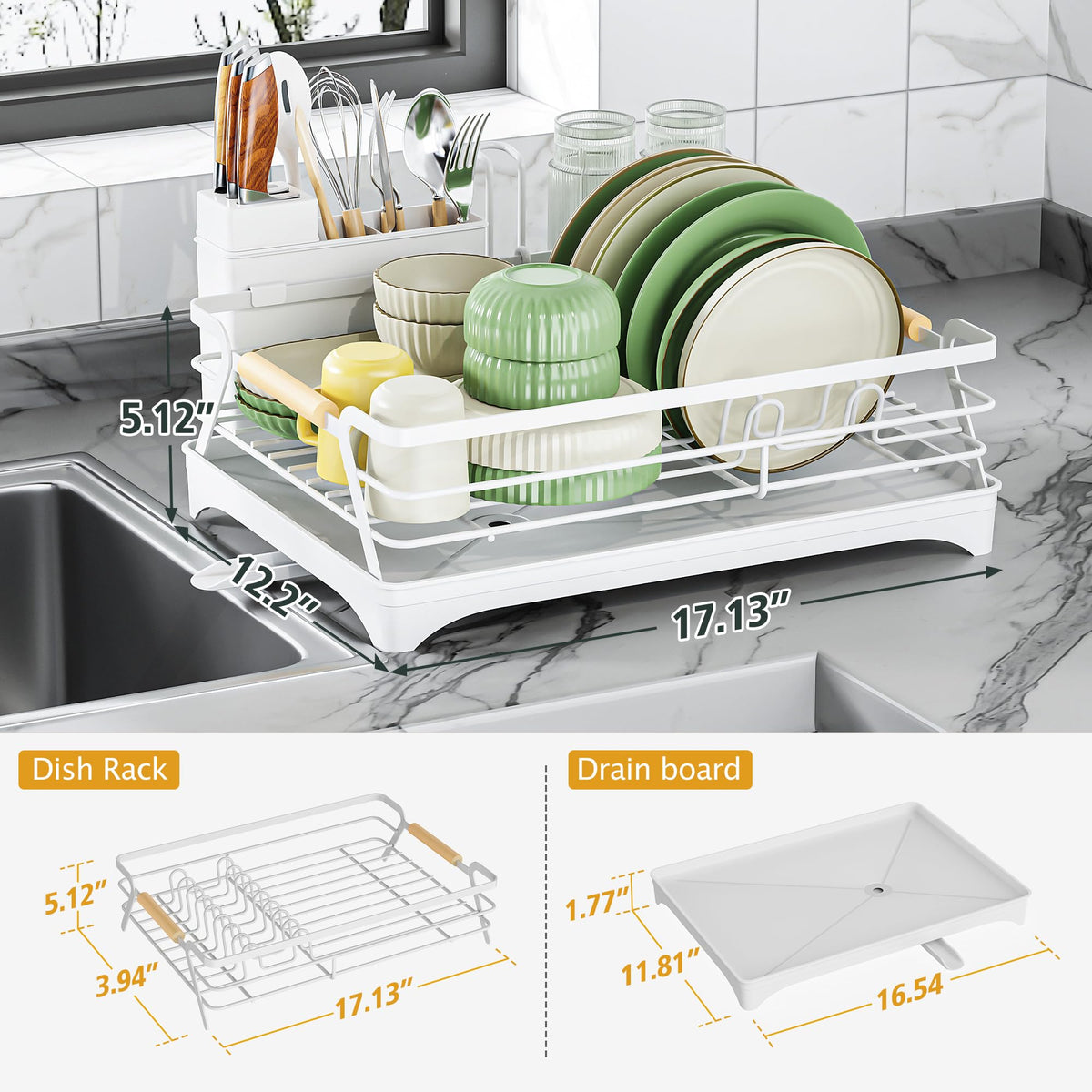 Dish Drying Rack for Kitchen Counter