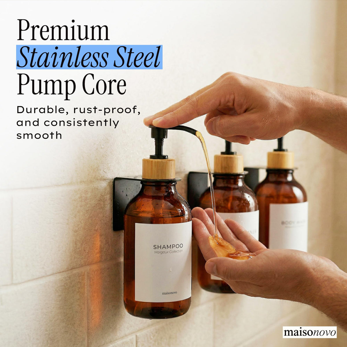 Shampoo and Conditioner Dispenser