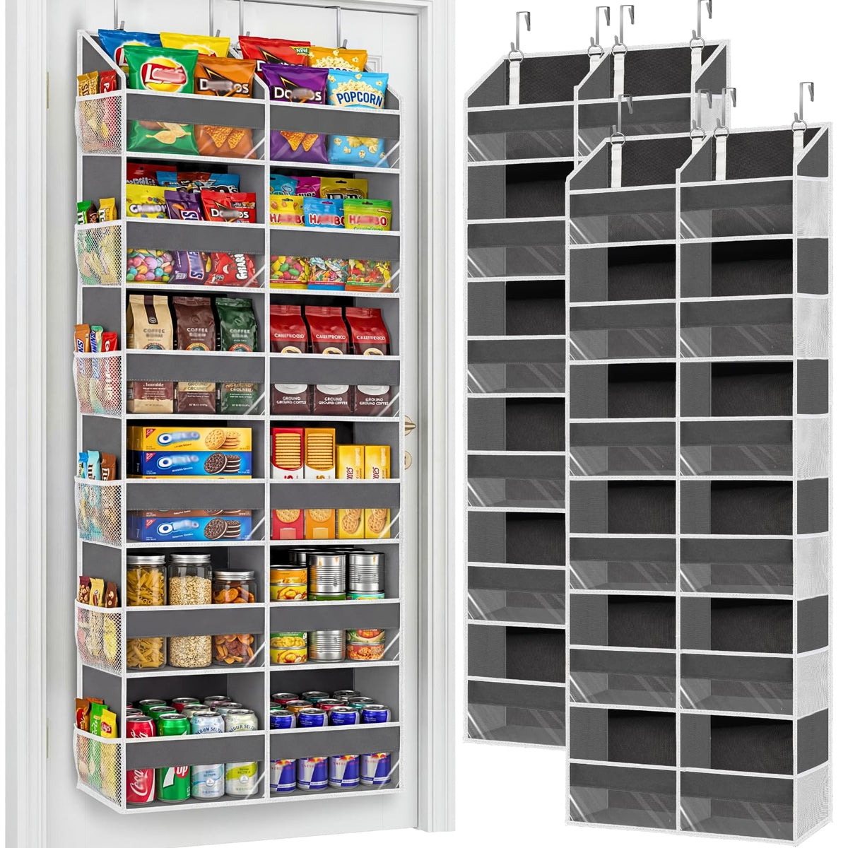 2 Pack Over The Door Organizer 6 Tiers