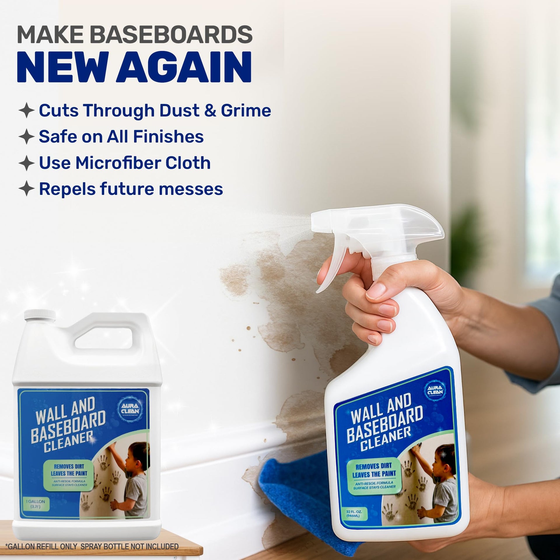 Wall & Baseboard Cleaner (128 Fl Oz)