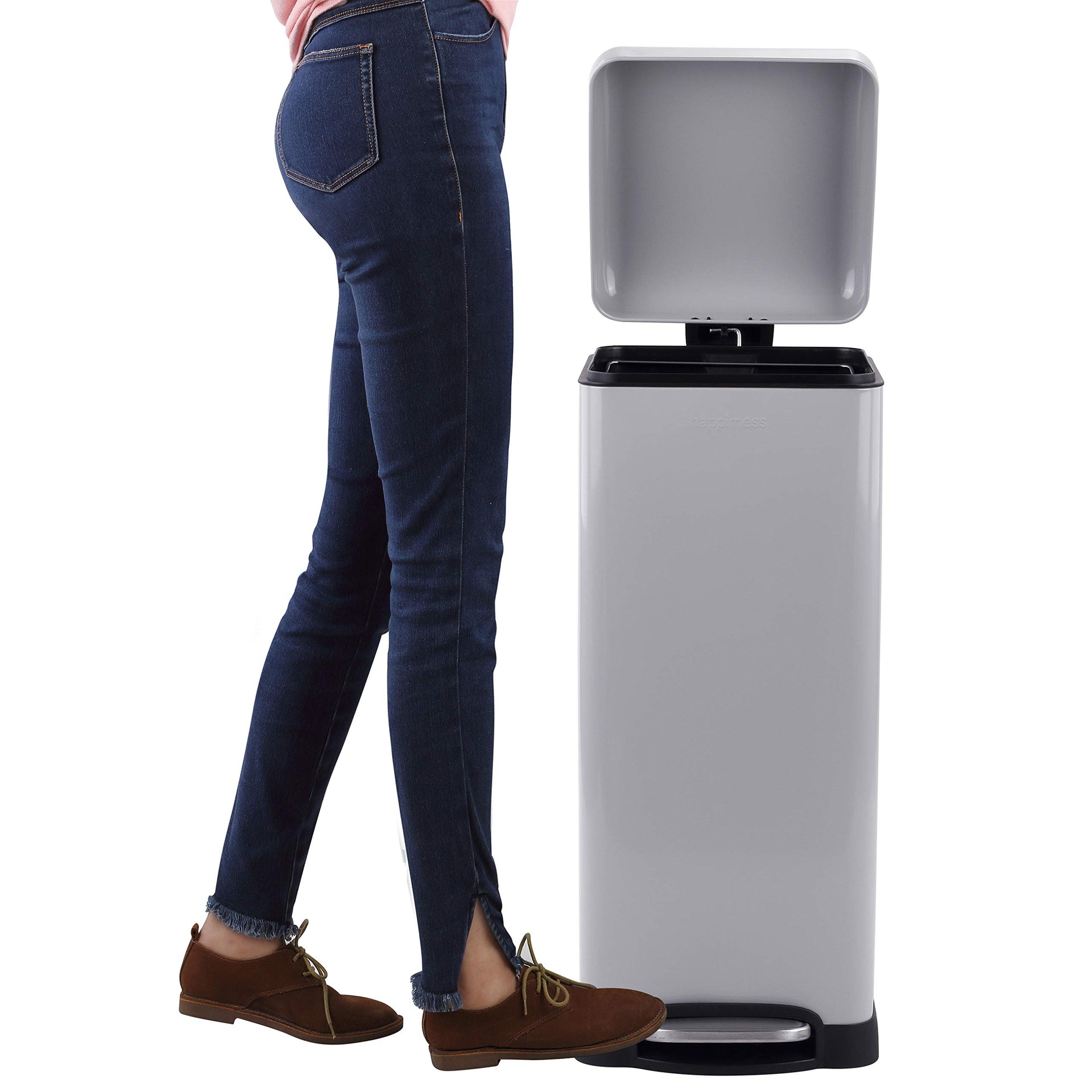 Betty 8 Gal Step Trash Can Soft