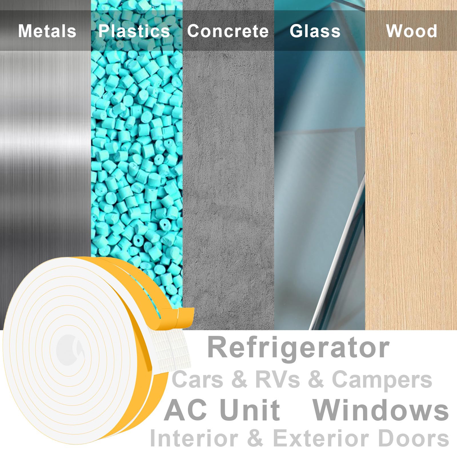 Foam Strips for Doors (13 Foot)