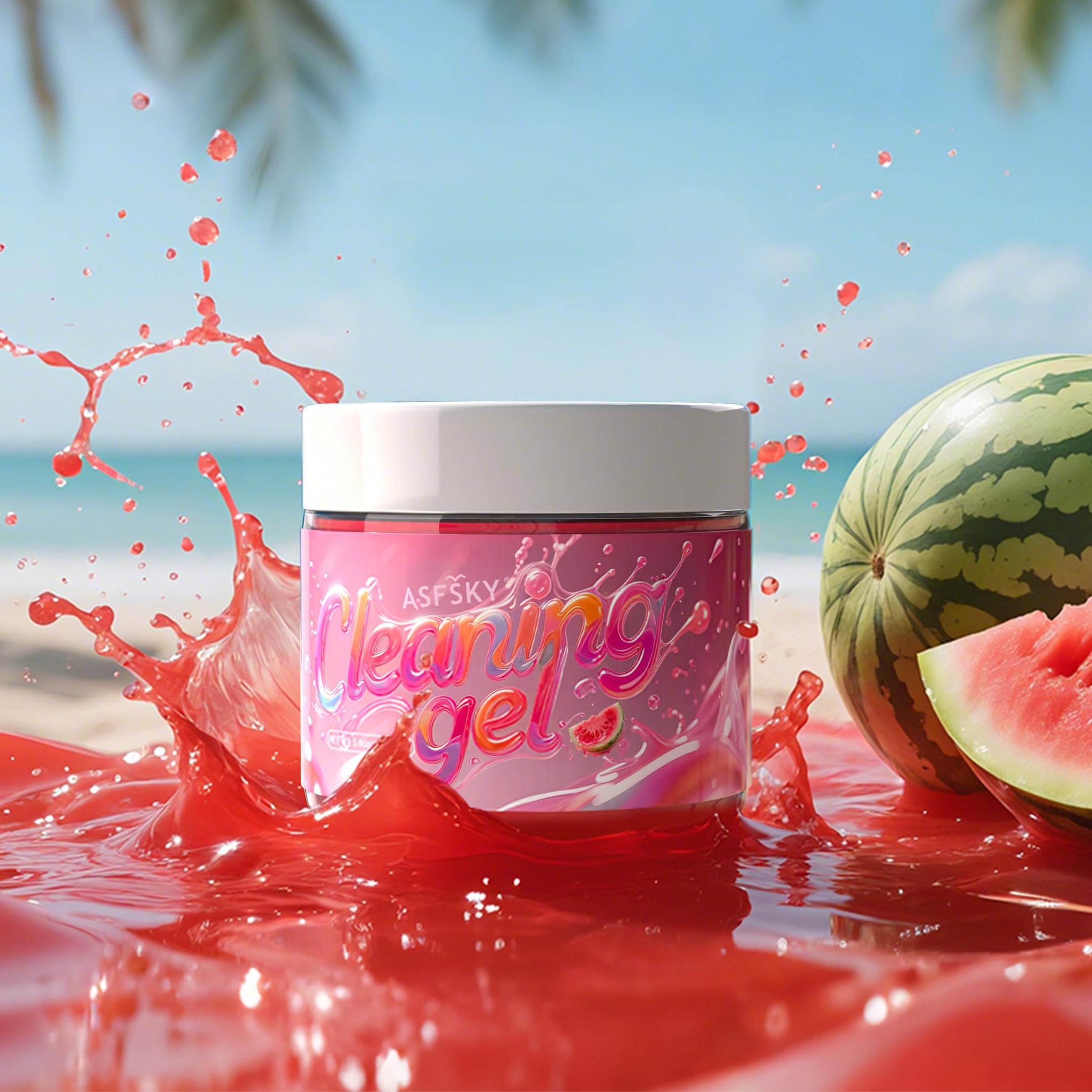 Car Cleaning Gel Cleaning Putty Universal Cleaning Gel Watermelon