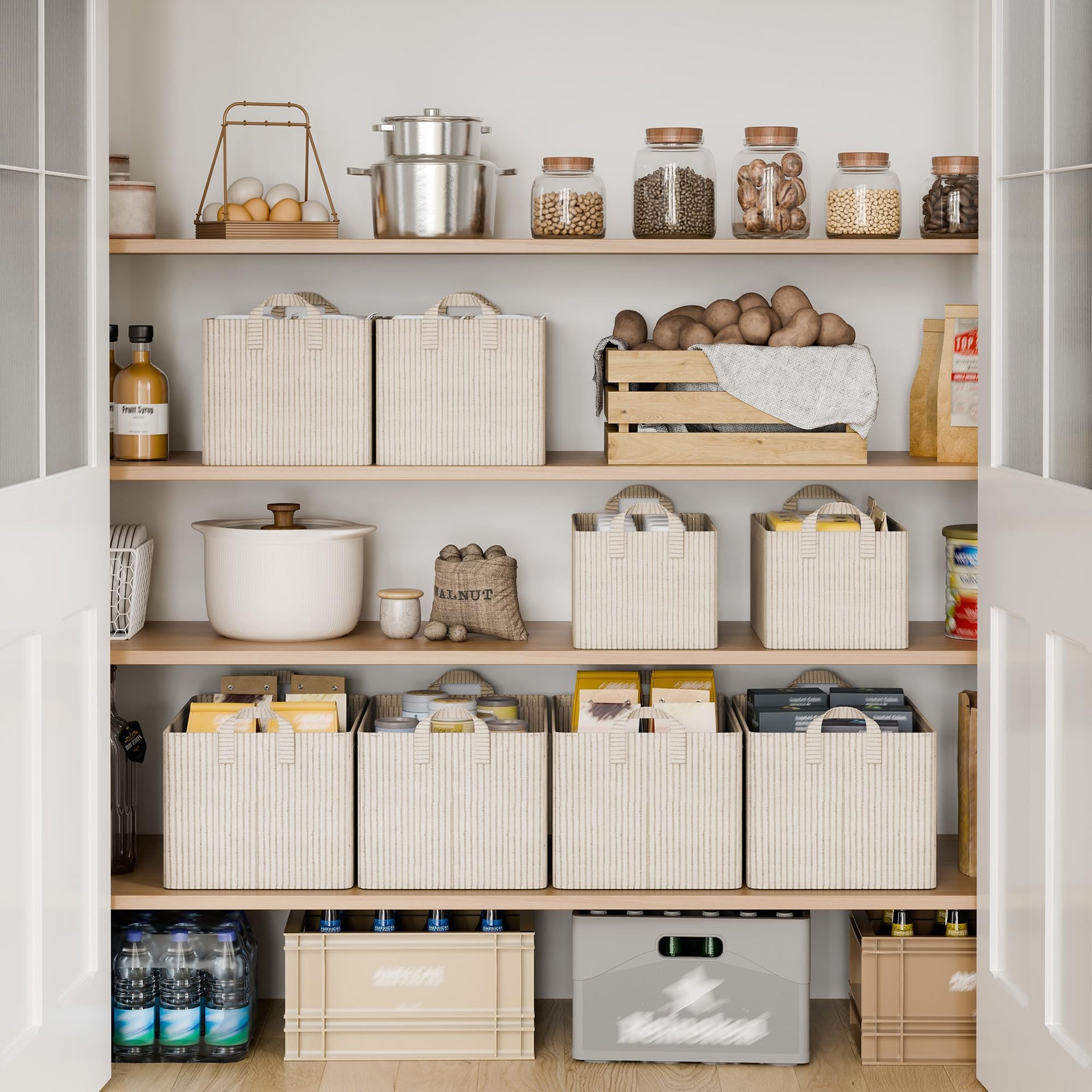 Storage Bins Fabric Storage Bins for Shelves (2 Count)