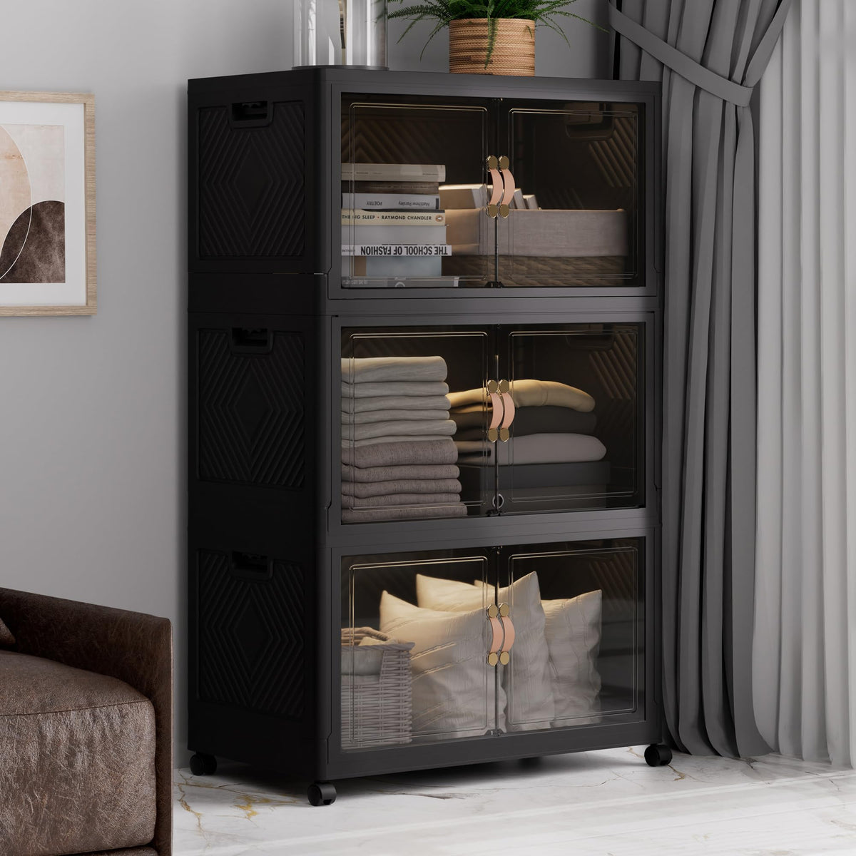 336QT 84Gal Stackable Storage Bins with Lids