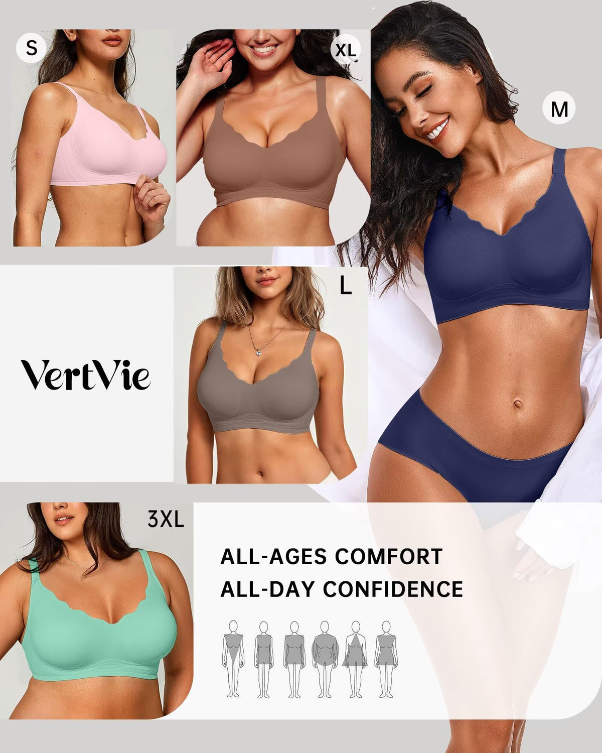 Seamless Jelly Bra No Underwire Supportive Bralette