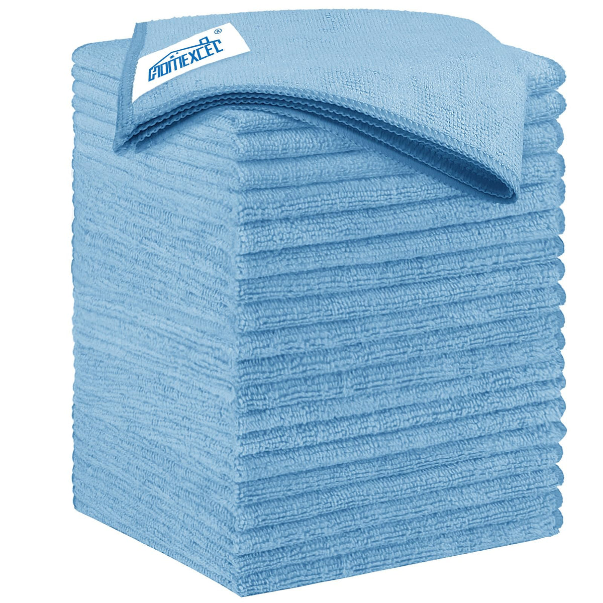 Blue Microfiber Cleaning Cloth 20 Pack 11.5 x 11.5 inch Microfiber Towels for Cars Ultra Absorbent Car Washing Cloth Lint Free Streak Free Cleaning Rags for Car (20 Count)