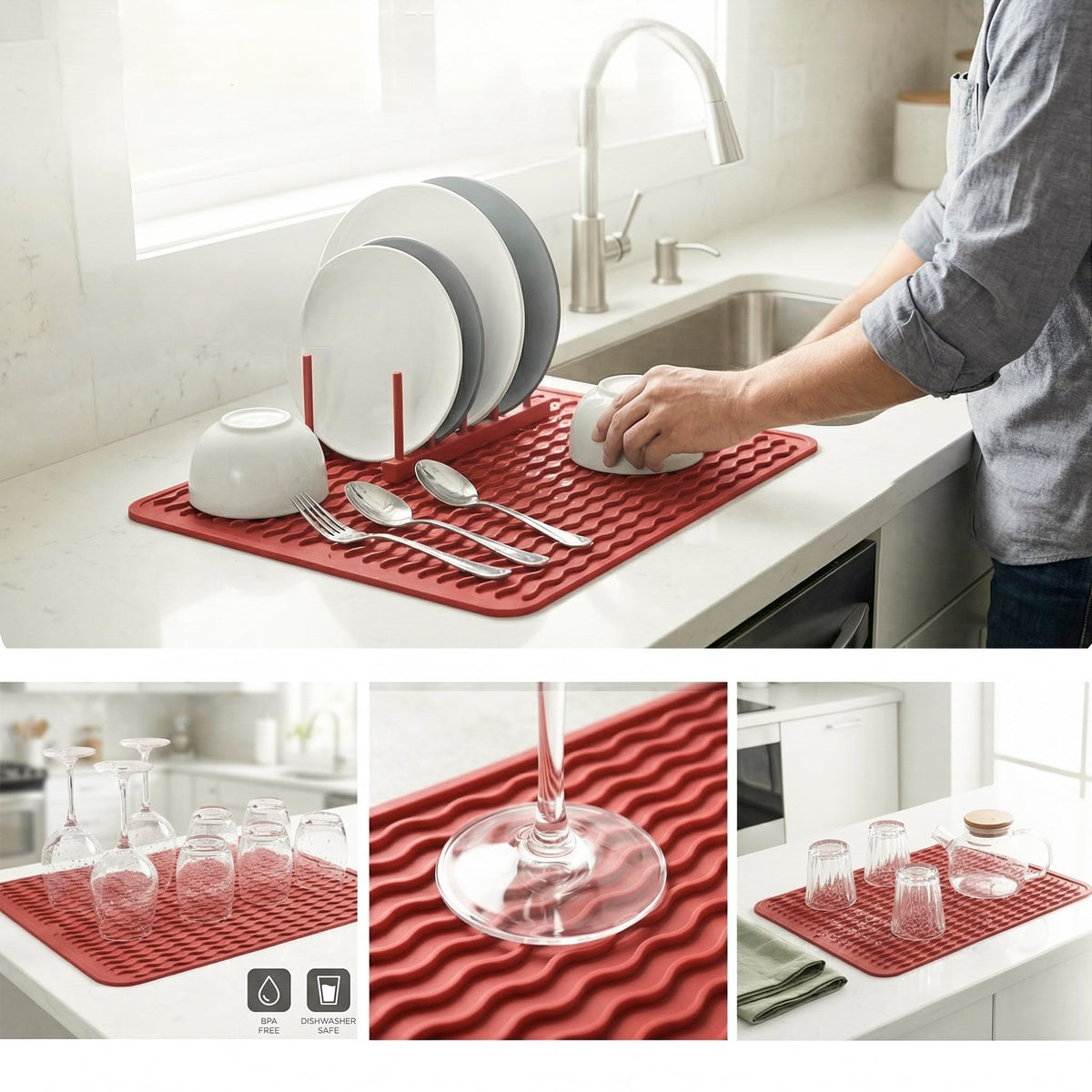 Silicone Dish Drying Mat