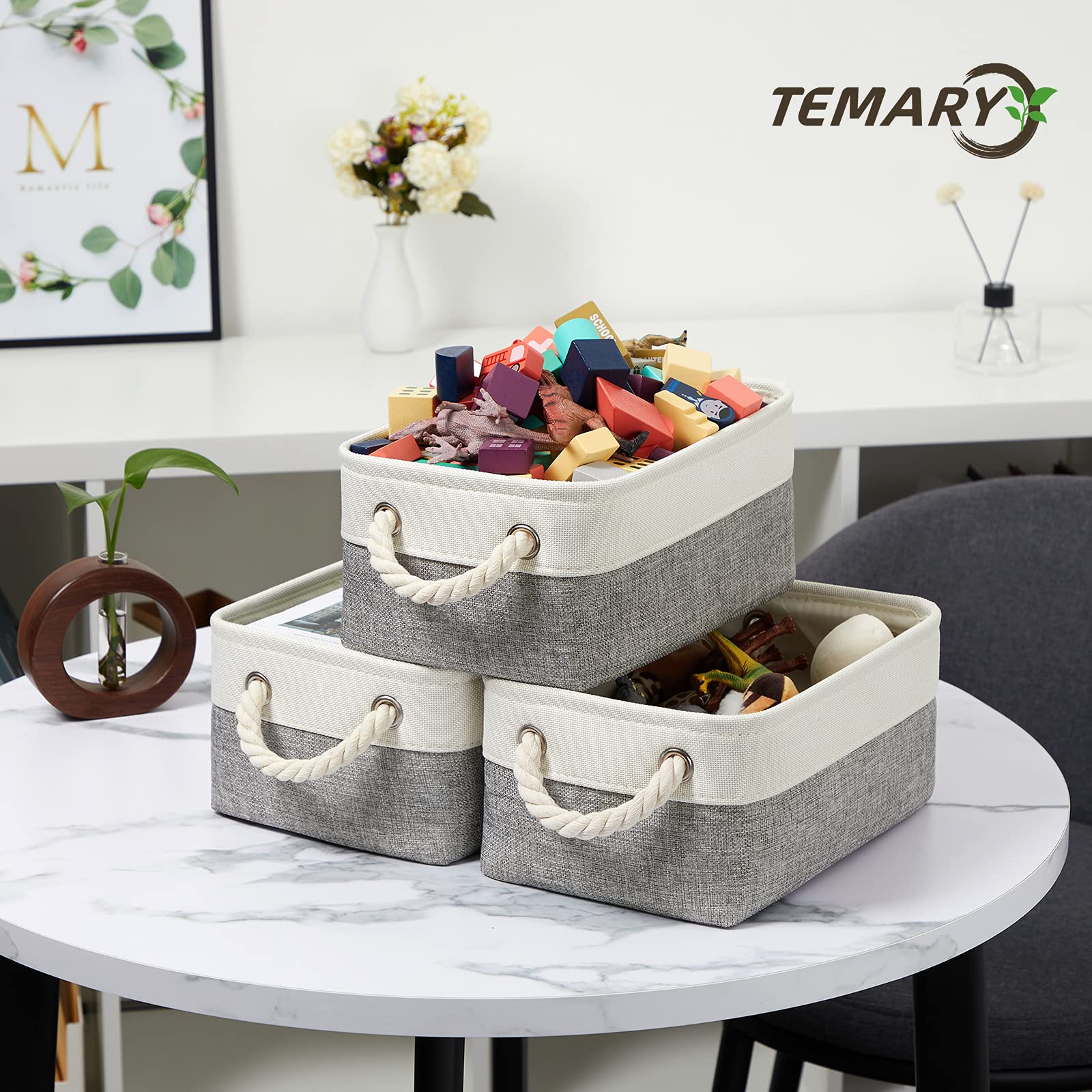 Small Storage Baskets for Organizing 6Pcs Small Storage Bins (6 Count)
