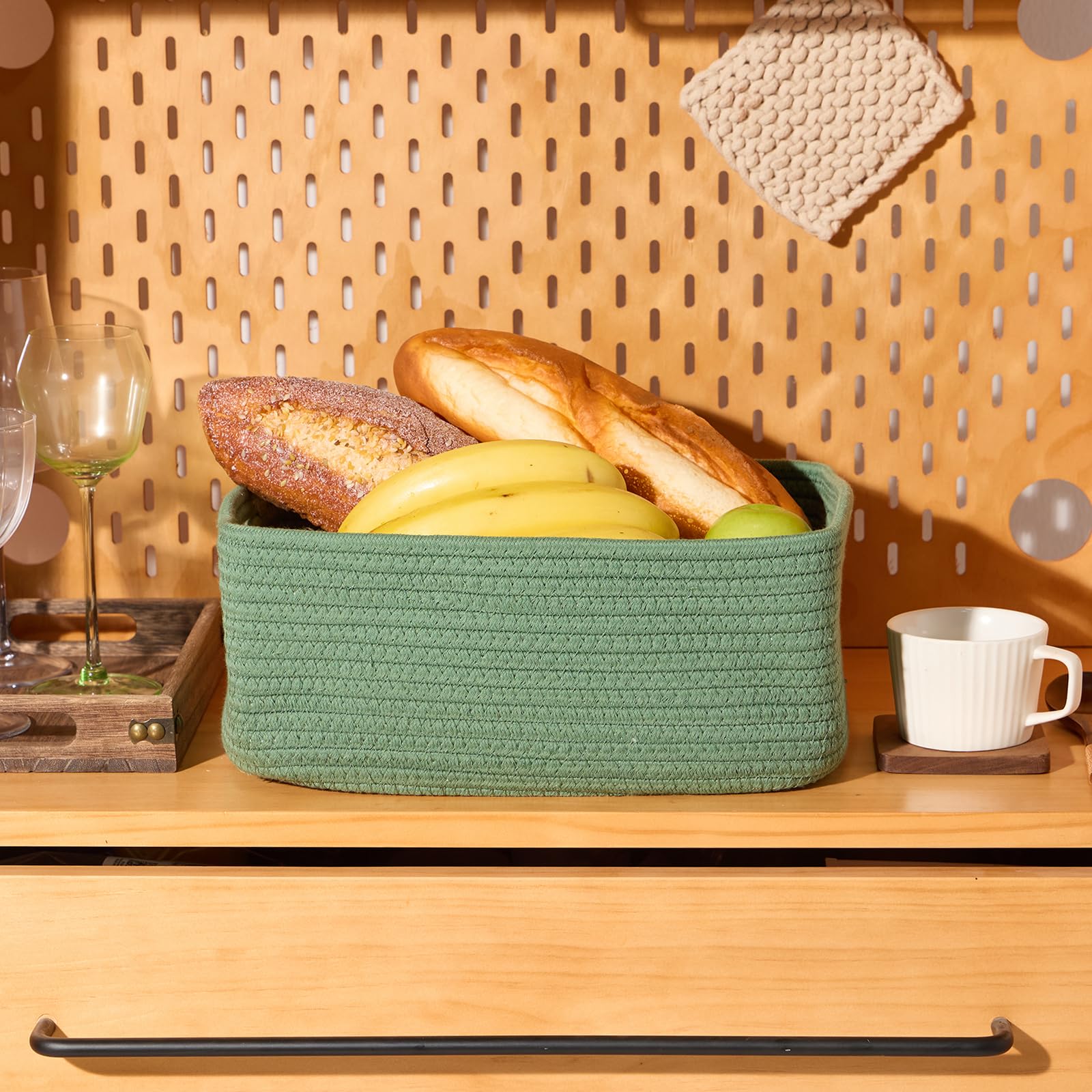 Small Storage Baskets for Organizing (3 Count)